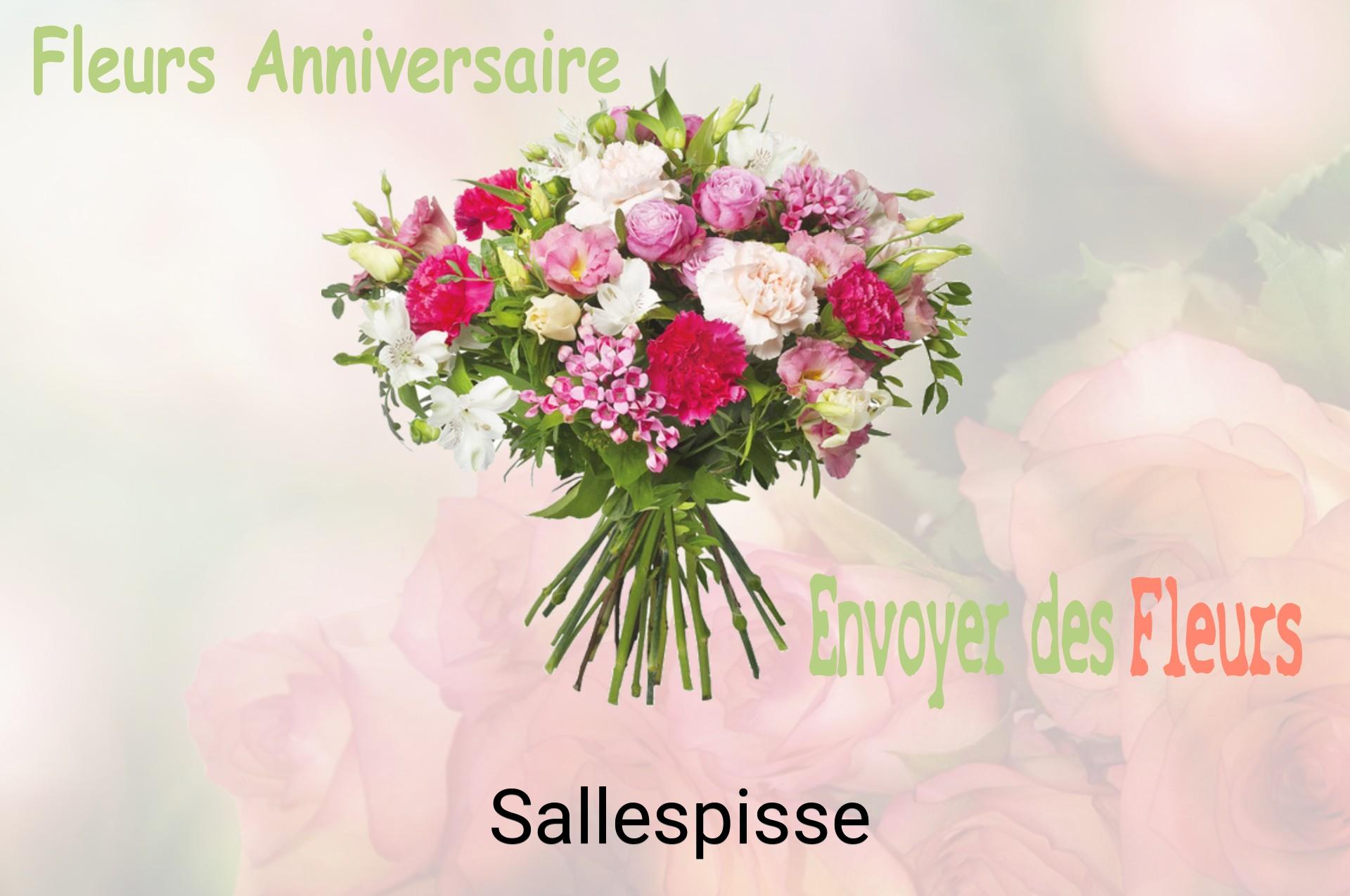 Bouquet de fleurs d’anniversaire livré à Sallespisse