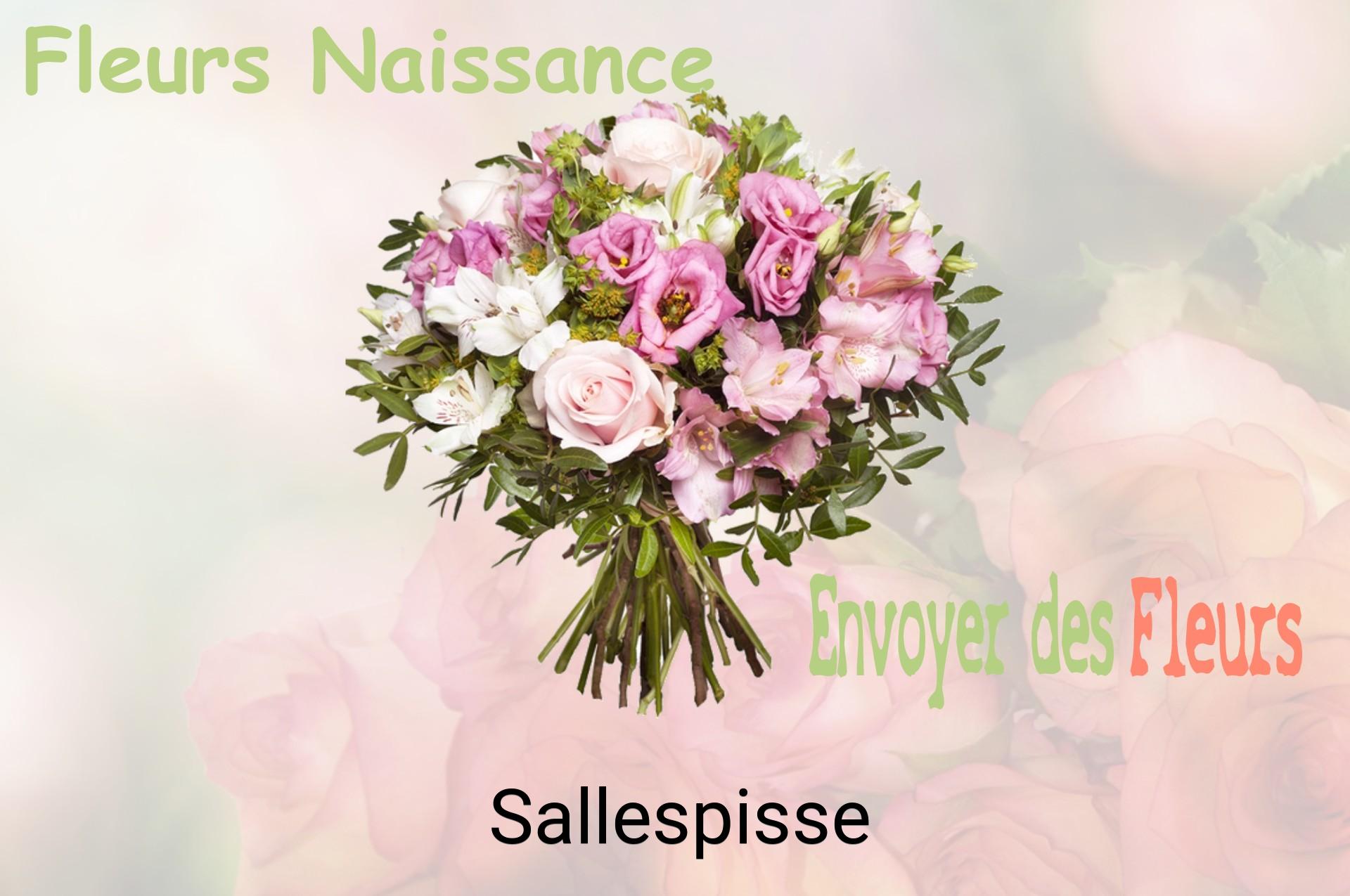 Bouquet de fleurs de naissance livré à Sallespisse